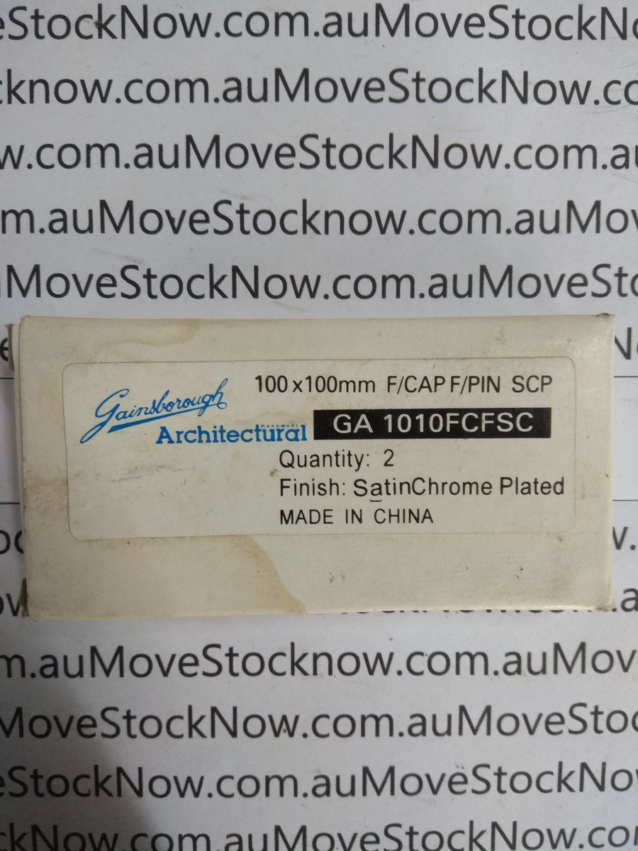 Gainsborough Hinges Fixed Pin GA1010FCFSC 100 x 100mm. Move Stock Now