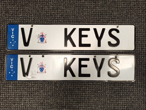 Victorian European Number Plate "KEYS"