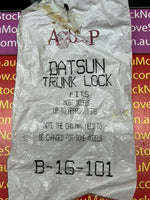 Nissan - Datsun Boot Lock - 2 x Keys. ASP B16101 up to 1978. 2 x locks available big cam & small cam