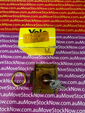 Yale #075. Projection Lock 7/8 Polished Brass. 2 x Keys.