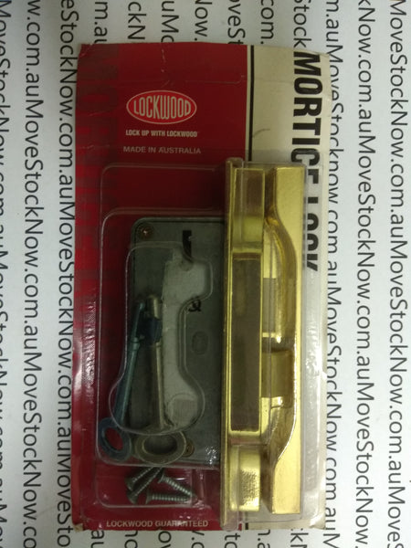 Lockwood L1700 Narrow Rebated Mortice Lock PB DP.