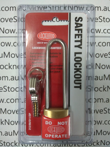 Lockwood Padlock 212/80/D11/DP Safety Lockout.