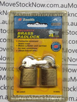 Zenith Padlocks  25mm Twin Pack DP NOS