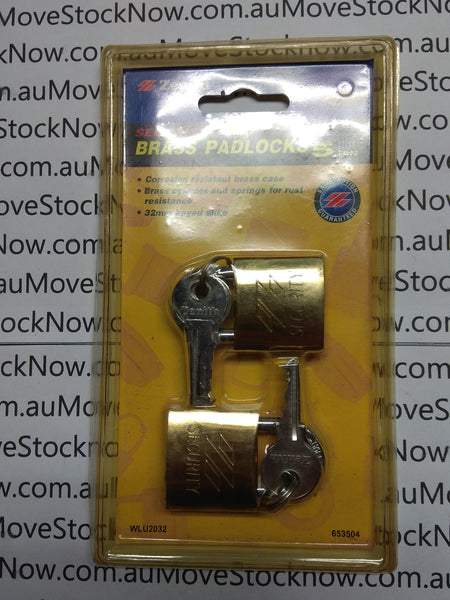 Zenith Padlock 32mm Twin Pack DP NOS